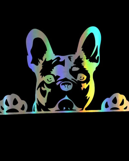 Jp French Car And Bulldog Car Stickers Cross Country Diesel Vehicle Motorcycle Accessories Decoration Car Personality Decal PVC