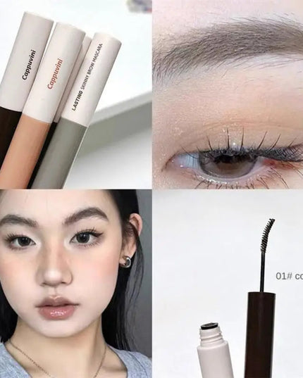 PHOERA 5-Colors Double-headed Eyebrow Pencil Automatic Rotation Ultra-fine Eyebrow Pencil Waterproof Makeup Free Eye Cosmetics