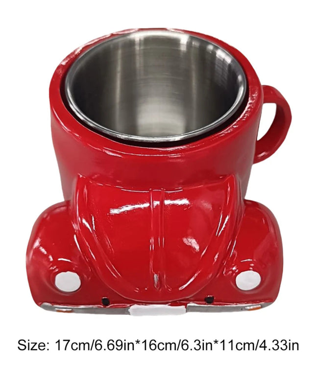 Beetle Shaped Creative Coffee Mug Heat Resist Novelty Tea Cup Large Capacity Handmade Decoration Cup for Coffee Lovers