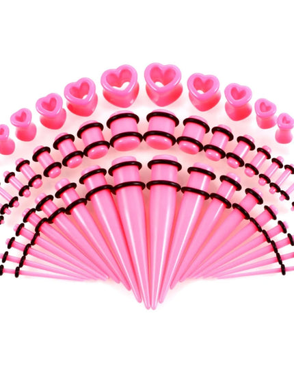 36pcs-54pcs 14G-00G Acrylic Ear Plugs and Tunnels Ear Gauges Stretching Kits Ear Dilations Piercing Body Jewelry