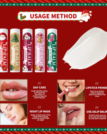 20 pieces/box Christmas lipstick Set Christmas Socks Filler Christmas Gift Long lasting Moisturizing Gloss Non greasy -5 flavors