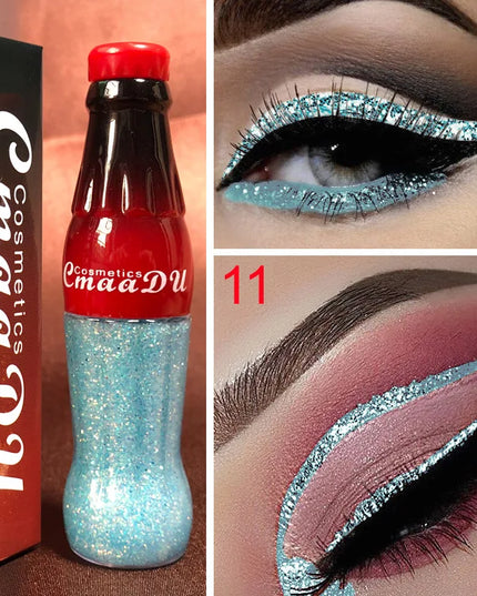 Waterproof Glitter Eyeliner and Eyeshadow Stick Set - Vibrant, Long-Lasting Colors for Flawless Eye Makeup, Ideal for Parties an