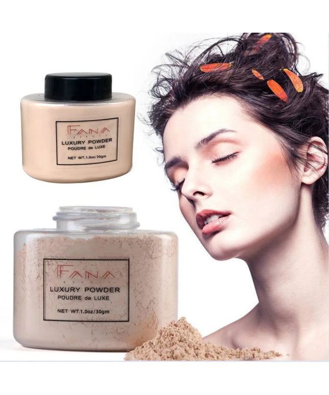 4 Color Luxury Powder for Women Face Foundation Banana Powder Bottle Loose Powder Authentic Oil-Control Beauty Make Up Art Tools