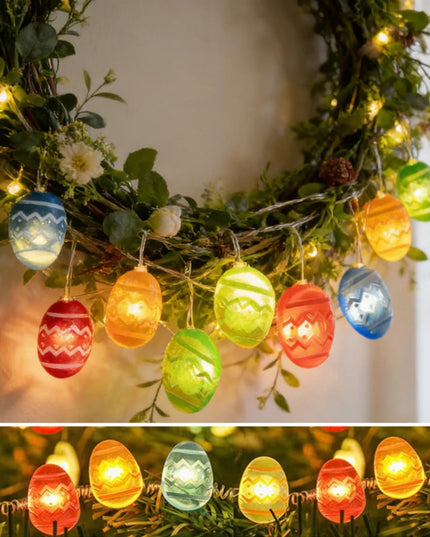 2M 20LED Fairy Light Garland Easter Decorations Bunny Egg Rabbit String Lights Kids Gift Happy Easter Party Decoration Home 2026