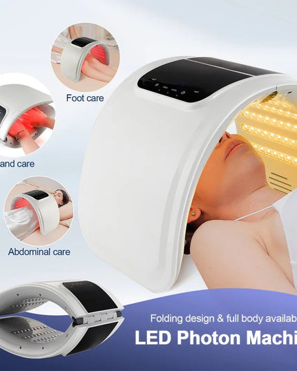 Professional 7 Colors PDT LED Mask Facial Red Light Therapy Skin Rejuvenation Device Face Lift Anti Wrinkle Beauty Machine