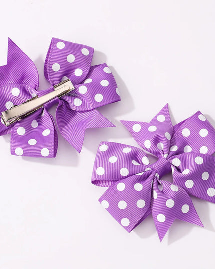3Pcs/Pack Solid Dot Hair Bows Clip Girls Boutique Bowknot Hair Clips Kids Colorful Heart Sun Glasses Children Hair Accessories