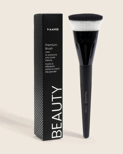 MAANGE Single Flat Round Tube Flat Head Foundation Brush With Box Powder Blush Concealer Makeup Brush Skin-friendly Makeup Tool