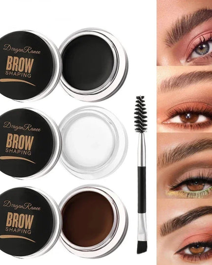Matte Eyeliner Eyebrow Cream Gel Waterproof Long Lasting Contouring Brown Black Brow Cream Wild Eyebrows Cream Concealer