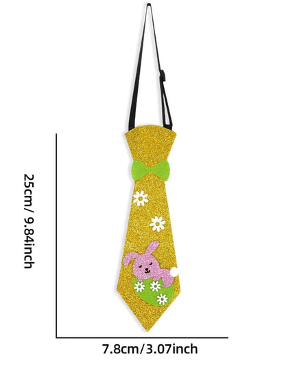 Easter Funny Necktie Cartoon Bunny Egg Chick Felt Ties for Kids Easter Party Costume Props Accessories Easter Decoration 2026