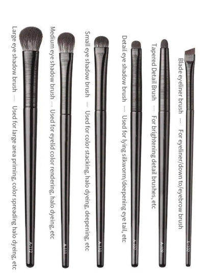 Natural Eye Makeup Brushes Set Eyeshadow Brush Eyebrow Contour Eyeliner Brush Women Eyes Cosmetic Blending Detail Make Up Tools