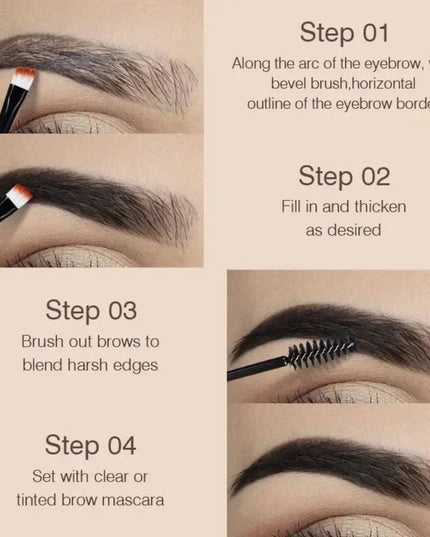 Natural 6 Colors Liquid Dyeing Eyebrow Cream Set Waterproof Durable Brown Tint Eyebrow Henna Mascara Eyebrows Paint Makeup