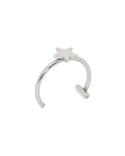 1Pc Stainless Steel Fake Nose Ring Hoop Septum Rings C Clip Lip Ring Earring Fake Nose Piercing Women Body Jewelry Non-Pierced