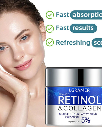 Retinol Wrinkle Removing Cream Anti Aging Firming Lifting Fade Fine Lines Whitening Moisturizing Brightening Skin Care Cosmetic