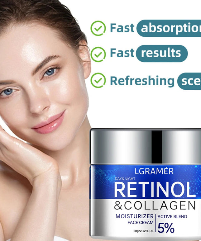 Retinol Wrinkle Removing Cream Anti Aging Firming Lifting Fade Fine Lines Whitening Moisturizing Brightening Skin Care Cosmetic