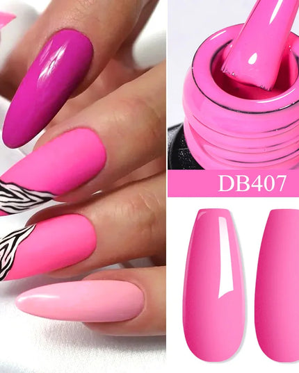 7ml Snowflake Gel Nail Polish UV LED Semi Permanent Milky White Pink Glitter Snow Sequins Gel Nails Art Design Varnish Manicure