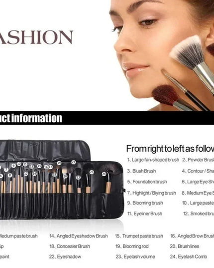 Gift Bag Of  24 pcs Makeup Brush Sets Professional Cosmetics Brushes Eyebrow Powder Foundation Shadows Pinceaux Make Up Tools