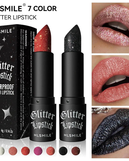 Multi Color Matte Lipstick Non Stick Flash Lasting Halloween Dark Makeup Diamond Finish Easy To Apply By MLSMILE