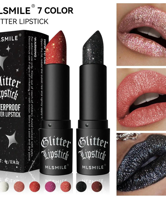 Multi Color Matte Lipstick Non Stick Flash Lasting Halloween Dark Makeup Diamond Finish Easy To Apply By MLSMILE