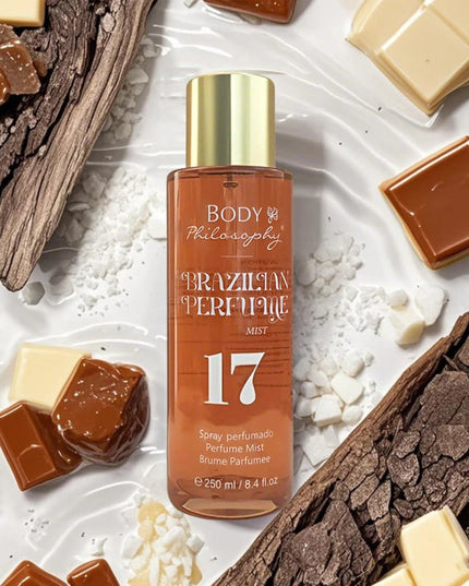 Women's Brazilian Perfume, 250ml Body & Hair Mist, Vanilla Uplifting Fragrance, Long Lasting Floral Fruity Gourmand Scent Spray