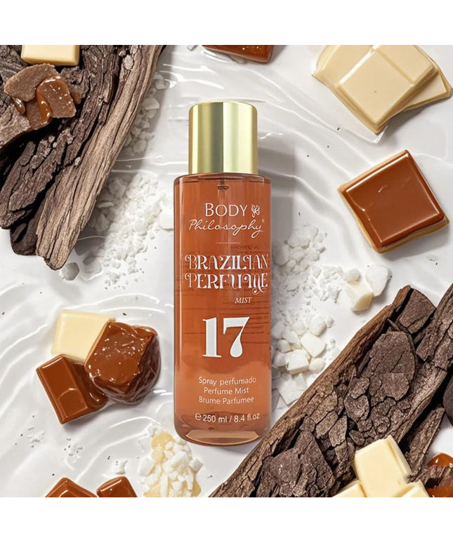 Women's Brazilian Perfume, 250ml Body & Hair Mist, Vanilla Uplifting Fragrance, Long Lasting Floral Fruity Gourmand Scent Spray