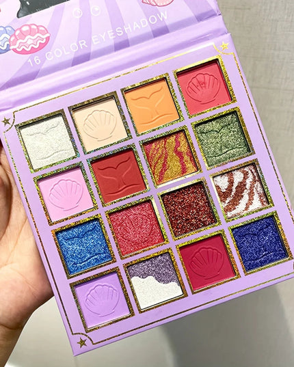 16 Shades Eyeshadow Makeup Palette Shimmer Matte Metallic High Pigmented Neutral Bold Waterproof Eyes Shadow Make Up Set