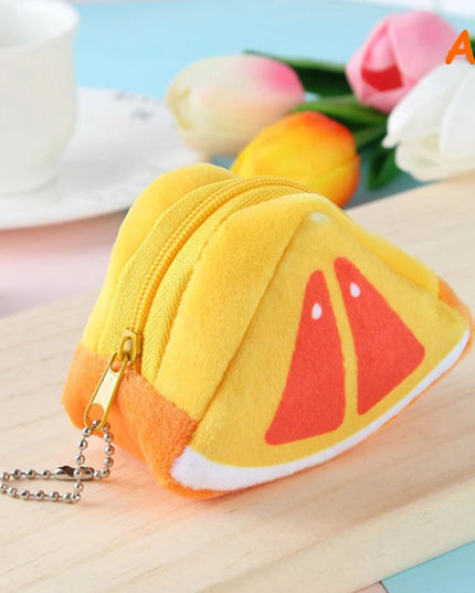 Cute Fruit Wallet Plush Coin Purse Women Change Purse Money bag Coin Purse Cartoon Fashion Sweet For Girl Gift Multifunction New