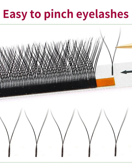 MARIA YY Volume Eyelash Extensions M/L Curl Y Wire Beauty 7mm Russian Lashes Bundles Private Label Supplies Makeup Wholesale