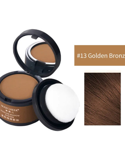 MAYCHEER Hairline Powder Instantly Cover Grey Hair Roots Hair Powder for Covering Grey Hair Maycheer Hairline Shadow Powder