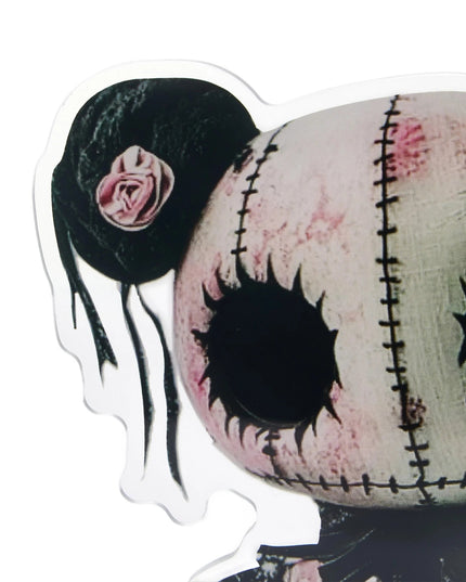 Halloween Anime Doll Figurine Acrylic Table Decorations Set for Home Office Party Spooky Flat Ornaments 2D Theme
