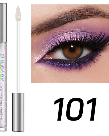 Glitter Liquid Eyeshadow, Silver Monochrome Tone, Waterproof Makeup Effect, Shimmer Pigment Eye Shadow Pallete Set