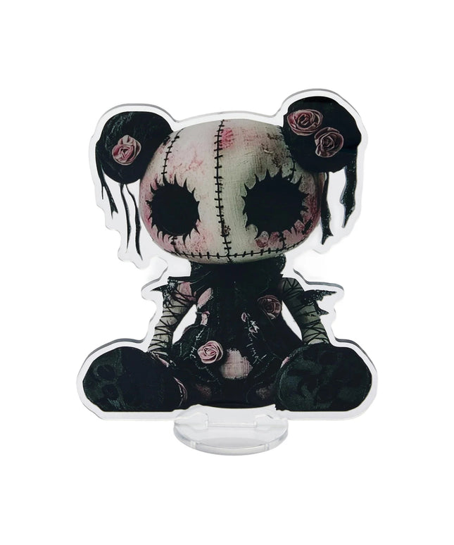 Halloween Anime Doll Figurine Acrylic Table Decorations Set for Home Office Party Spooky Flat Ornaments 2D Theme