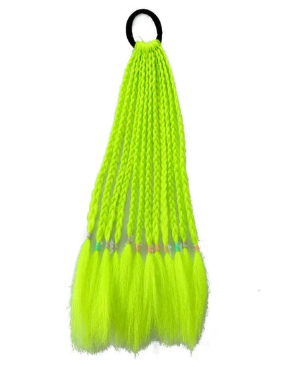 1 PCS New Girls Dirty Braids Colorful Twist Tie Wigs Ponytail Kids Hair Accessories Headbands Rubber Bands Princess Headwear