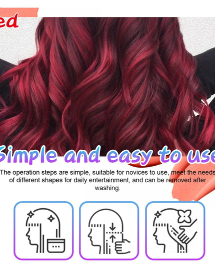 Instant Hair Wax Dye,Natural Hair Coloring Wax,Fluffy & Matte Hair Wax for Moisturizing And Anti-split Ends Hairstyle Cream