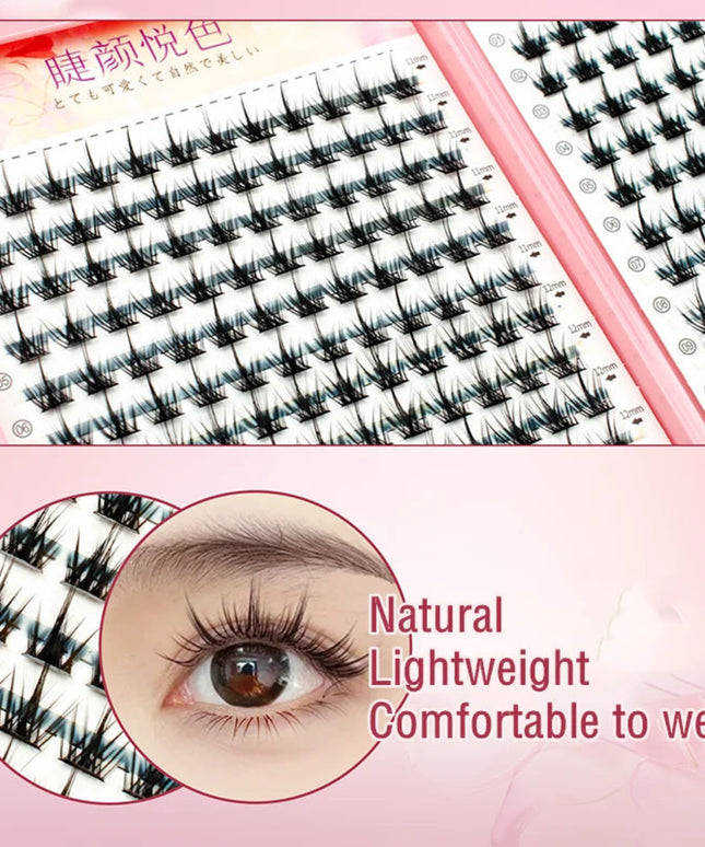 MIZ BARN 32 Rows Eyeslashes Extension Personal EyeLash Professional Makeup Individual Cluster Grafting Wholesale False Eyelashes