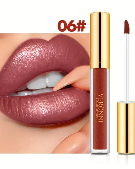 10-Shade Diamond Shine Lip Gloss High Pigment, Non Stick Cup SmudgeProof Long-Lasting for All Skin Types Glitter Liquid Lipstick