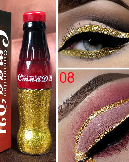 Waterproof Glitter Eyeliner and Eyeshadow Stick Set - Vibrant, Long-Lasting Colors for Flawless Eye Makeup, Ideal for Parties an