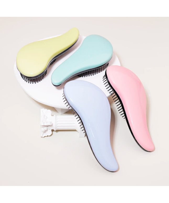 Antistatic massage brush winding shower massage brush wet hair curly brush salon hairdressing tool Special for real hair wigs