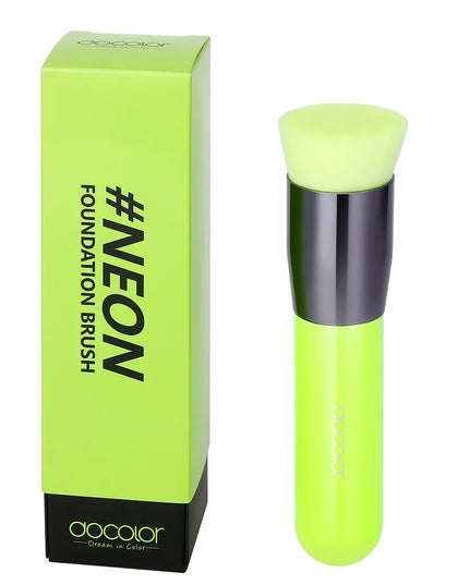 Docolor 3pcs Makeup Brushes Flat Top Kabuki Foundation Brush Large Face Brush Professional Cosmetic Contour Powder Make up Brush