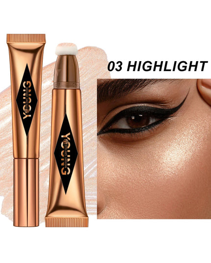 YOUNG VISION air cushion, powder blusher, high gloss stick, makeup liquid, rouge, 6 colors optional