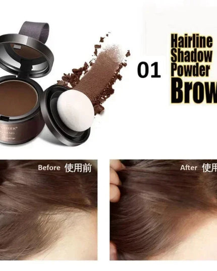 MAYCHEER Hairline Powder Instantly Cover Grey Hair Roots Hair Powder for Covering Grey Hair Maycheer Hairline Shadow Powder