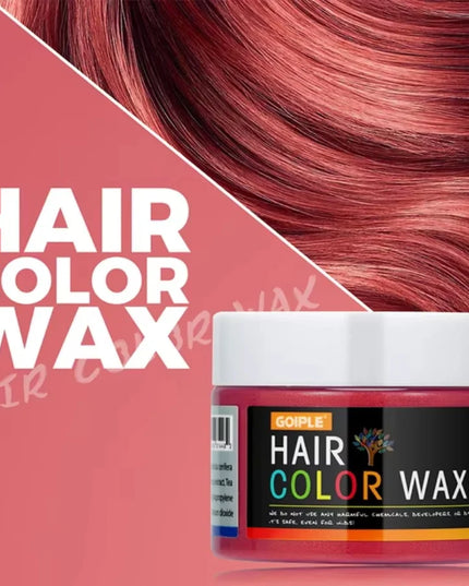 GOIPLE DIY Hairs Dyed Mud Hair Colour Wax Easy To Wash Long Lasting Dye for Eyebrow Beards Coloring Temporary Hair Colour Cream