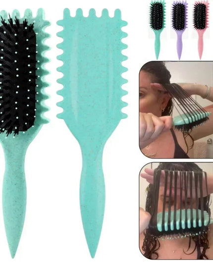 Women's Hair Comb Hollow Shaped Curly Hair Comb Multi Functional Scalp Massage And Anti-static Fluffy Hair Brush Hairstyle Tools