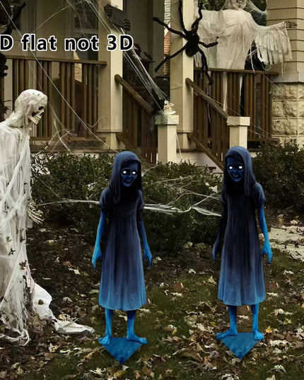 Two ghost themed ornaments