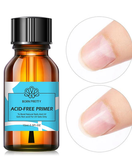 BORN PRETTY 15/10ML 6 IN 1 Nail Glue Gel for Acrylic Nails Soak off Base Gel Top Coat UV Extension Nail Gel False Nail Tips Gel