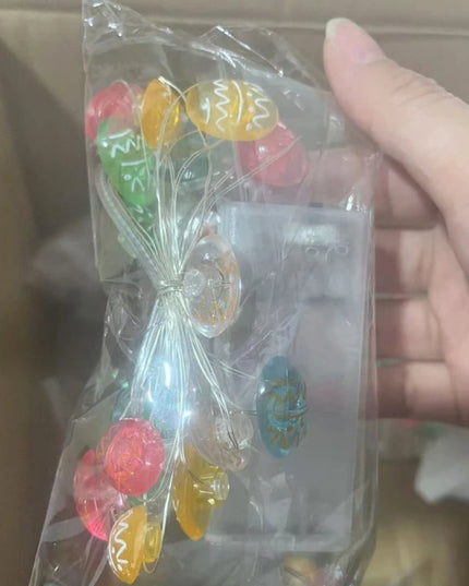 2M 20LED Fairy Light Garland Easter Decorations Bunny Egg Rabbit String Lights Kids Gift Happy Easter Party Decoration Home 2026