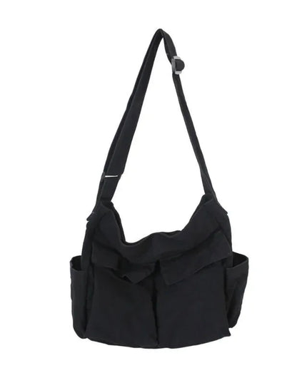Women's School Messenger Bags For Women Shoulder Ladies Designer Handbag Solid Large Capacity Casual Canvas Shoulder Female Bags