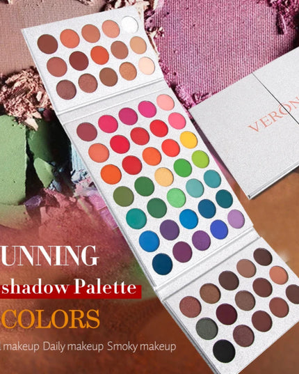 65-Color Eyeshadow Palette Makeup-High Pigmented Eye make up Tool Matte Glitter Finishes for Festival Christmas Cosmetics makeup