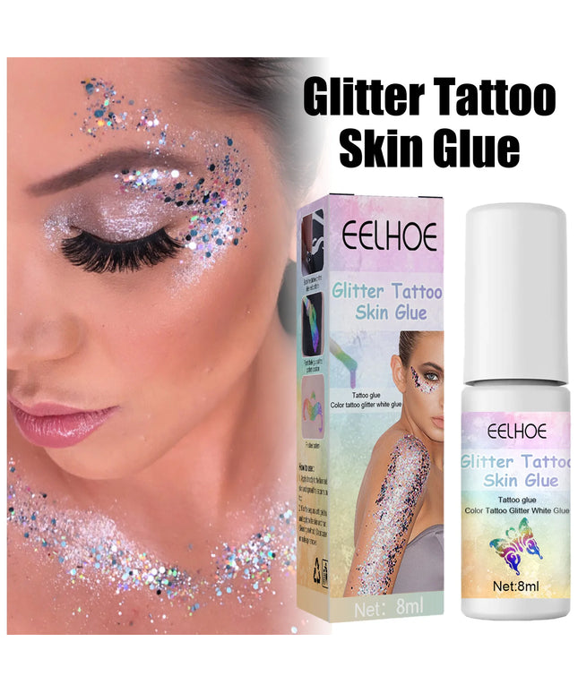 EELHOE Glitter Tattoo Skin Gel Painting Eye Makeup Makeup Glitter Glitter Face Body Skin Tattoo Gel