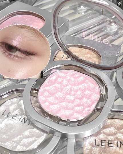 LEEINTO color-glowing high-gloss powder pearlescent powder brightens up the make-up eye shadow disc