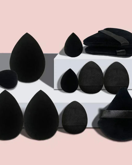 12/14Pcs Makeup Sponge Blender Beauty Egg with Storage Bottle Cosmetic Puff Foundation Sponges Powder Puffs Make Up Accessories